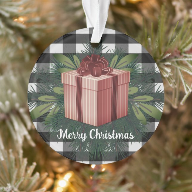 Cadeau de Noël Plaid Buffalo | Rouge (Arbre)