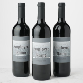 Cadeau de Noël pour Étiquette de vin employé