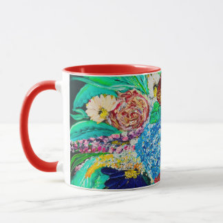 Cadeau De Peinture Florale Colorée Pour Sa Mug De