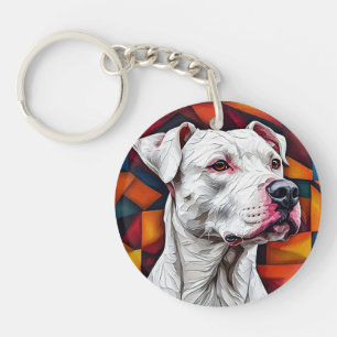Cadeau de portrait de Dogo Argentino pour les amou