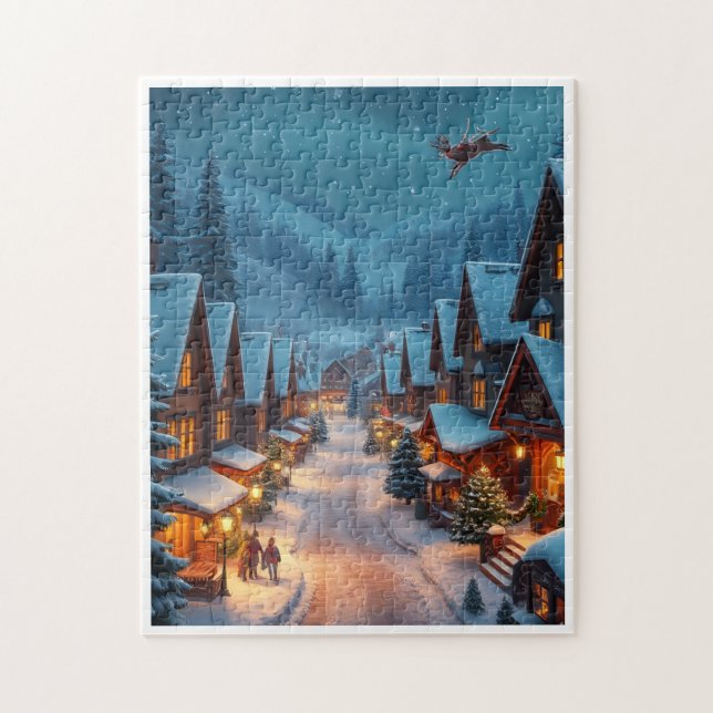 Cadeau de puzzle de Noël (Vertical)