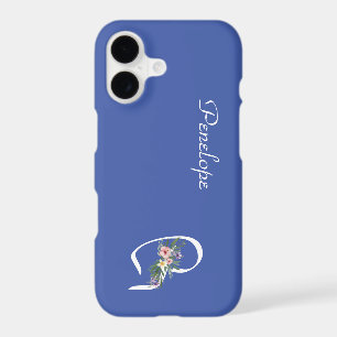 Cadeau de retraite Lettre P Monogramme floral