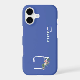 Cadeau de retraite Lettre T Monogramme Floral