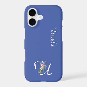 Cadeau de retraite Lettre U Monogramme Floral