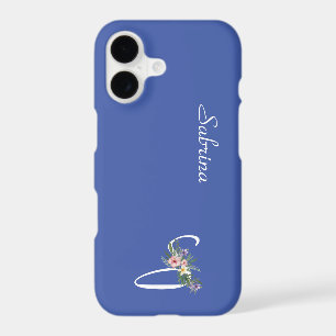 Cadeau de retraite Monogramme floral lettre S