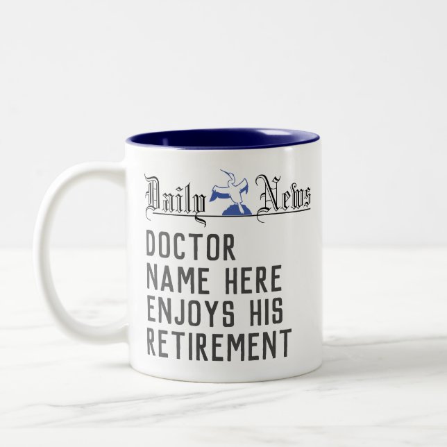 Cadeau de retraite pour un docteur en café Mug (Gauche)