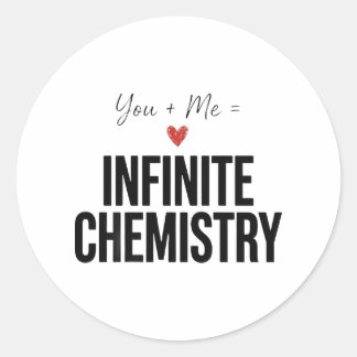 Cadeau de science autocollant de chimie infinie