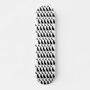 Cadeau de skateboard Black Wolf Moon pour adolesce