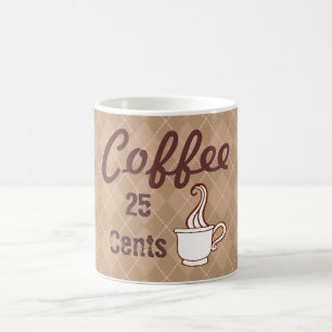 Cadeau de tasse à café de boutique de café rétro