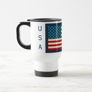Cadeau de tasse de voyage avec drapeau américain