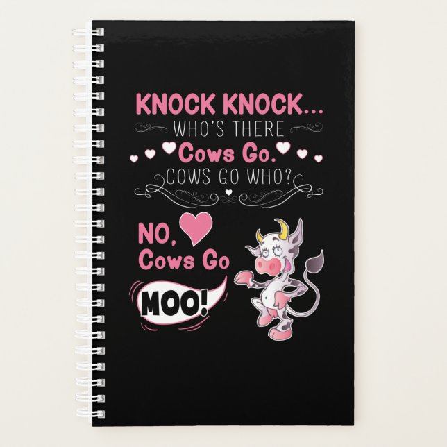 Cadeau de vache | Knock Knock Joke Cows go Cows al (Devant)