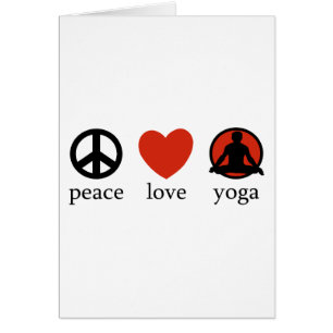 Cadeau de yoga d'amour de paix