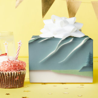 Cadeau design Montagne découpée en papier