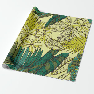 Cadeau Design vintage de motif tropique. Papier peint à f