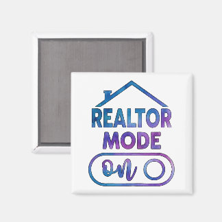 Cadeau d'immobilier aquarelle Aimant Mode Agent Im