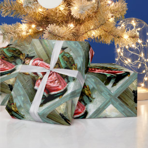 Cadeau Dîner de Noël 3 Papier d'enveloppement victorien