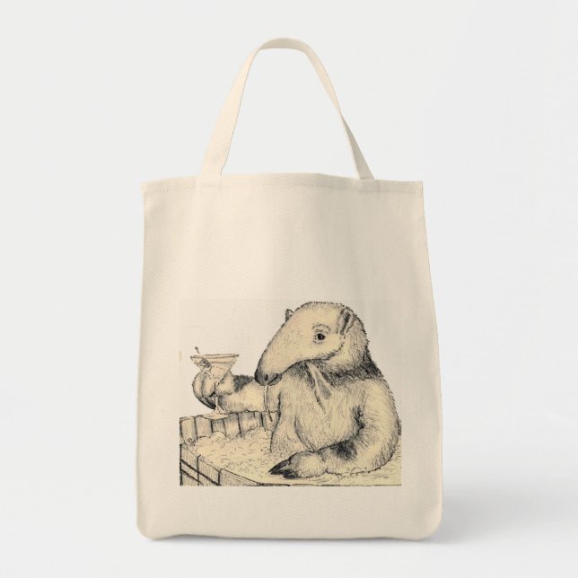 Cadeau d'oryctérope de sac fourre-tout à achats (Devant)