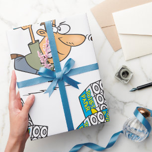 Cadeau Drôle Cartoon Homme Panique Acheter Papier Toilett