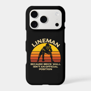 Cadeau drôle de mur de briques de lineman de footb