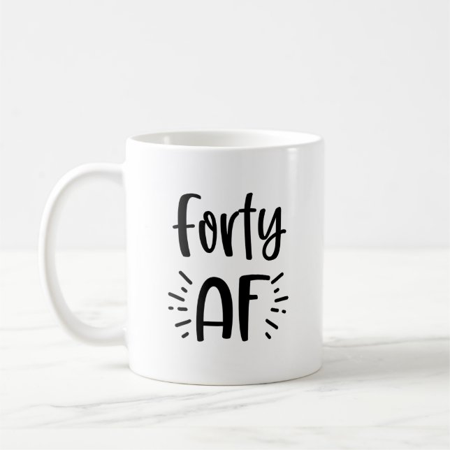 Cadeau drôle de tasse de café d'anniversaire de (Gauche)