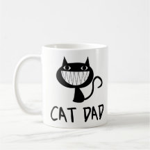 Cadeau drôle de tasse de café - papa de chat -