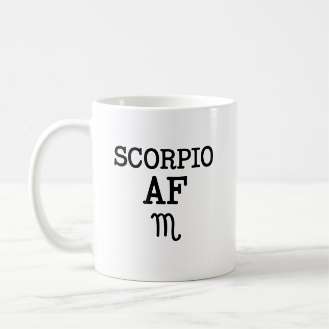 Cadeau drôle de zodiaque de tasse de café d'AF de (Gauche)