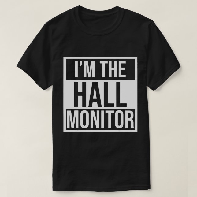 Cadeau Du Moniteur Hall Retour À L'École T-Shirt É (Design devant)