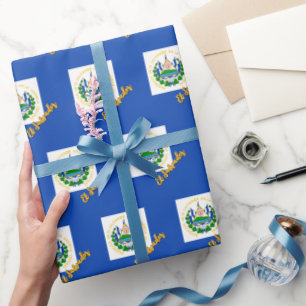 Cadeau El Salvador Papier d'enveloppement, Salvador Drape