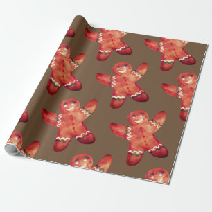 Cadeau Envelopper le papier pain d'épices homme