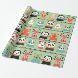 Cadeau Épouses de bois ébouillonnant Papier à envelopper