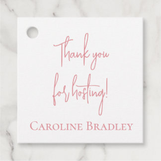 Cadeau Étiquettes cadeaux de l'hôtesse