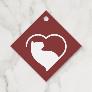 Cadeau étiquettes cadeaux de red lovecats