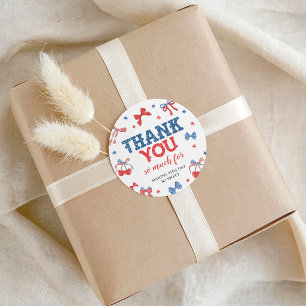 Cadeau Étiquettes de cadeaux patriotiques pour bébé tout