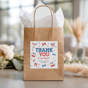 Cadeau Étiquettes de cadeaux patriotiques pour bébé tout