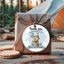 Étiquettes de cadeaux pour le 1er anniversaire de 