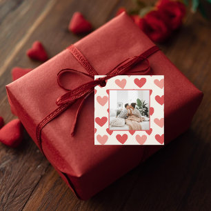 Cadeau Étiquettes de cœur de photo personnalisées pour la