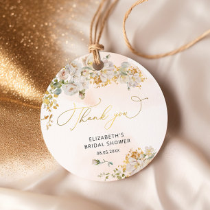 Cadeau Étiquettes de faveur de douche de mariage floral r