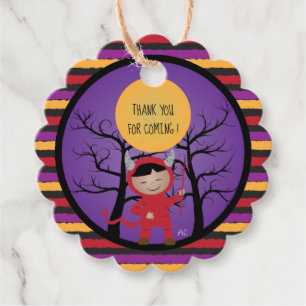 Cadeau Étiquettes de faveur de Halloween pour enfant en c