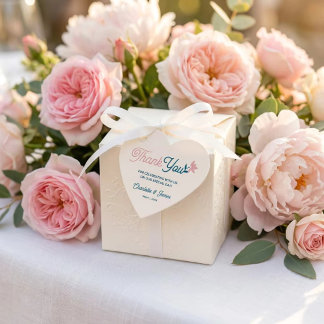 Cadeau Étiquettes de faveur de pétales pastel de printemp