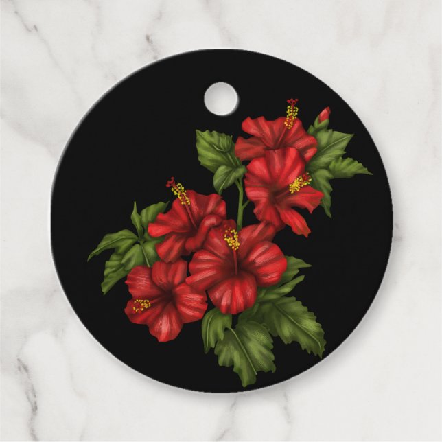 Cadeau Étiquettes de Faveur Floral Delight (Devant)