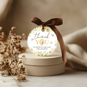 Cadeau Étiquettes de Faveurs Florales Petite Abeille à Mi