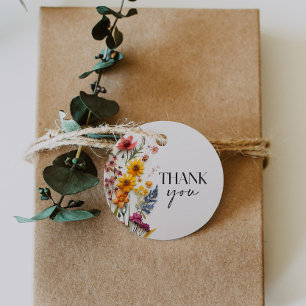 Cadeau Étiquettes de Fleurs Sauvages Pressées pour Enterr