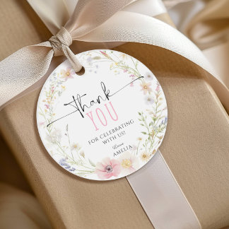 Cadeau Étiquettes de remerciement de fête d'anniversaire