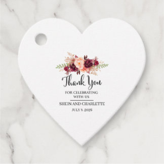 Cadeau Étiquettes de remerciement personnalisées pour mar