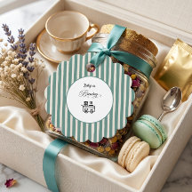 Étiquettes de Remerciement pour Baby Shower Modern