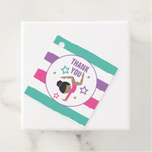 Cadeau Étiquettes de remerciement pour cadeaux de gymnast