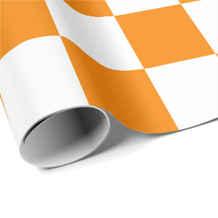 Cadeau Extra large papier d'emballage oranges et de blanc