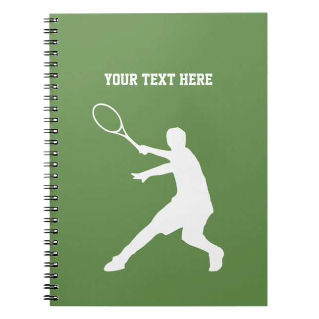 Cadeau fait sur commande de carnet de tennis pour (Devant)