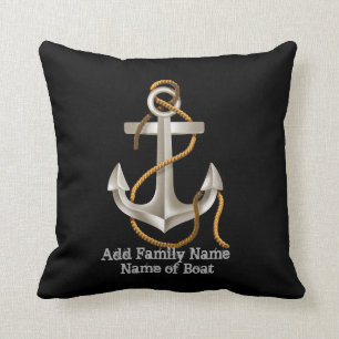 Cadeau fait sur commande de coussin d'Ancre