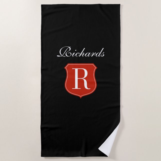 Cadeau fait sur commande de serviette de plage de (Devant)